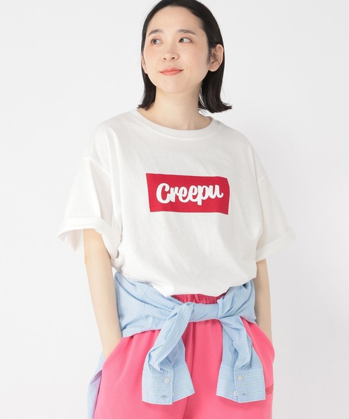 studio CLIP（スタディオクリップ）の「【Creepu】プリントTシャツ（Tシャツ/カットソー・レディース・その他2/その他1/レッド/チャコール・FREE/BIG(L)）」の8枚目の写真
