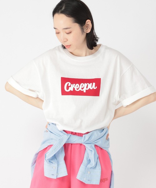 studio CLIP（スタディオクリップ）の「【Creepu】プリントTシャツ（Tシャツ/カットソー・レディース・その他2/その他1/レッド/チャコール・FREE/BIG(L)）」の9枚目の写真