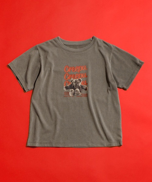 studio CLIP（スタディオクリップ）の「【Creepu】プリントTシャツ（Tシャツ/カットソー・レディース・その他2/その他1/レッド/チャコール・FREE/BIG(L)）」の15枚目の写真