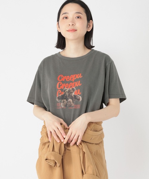 studio CLIP（スタディオクリップ）の「【Creepu】プリントTシャツ（Tシャツ/カットソー・レディース・その他2/その他1/レッド/チャコール・FREE/BIG(L)）」の16枚目の写真