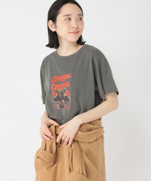 studio CLIP（スタディオクリップ）の「【Creepu】プリントTシャツ（Tシャツ/カットソー・レディース・その他2/その他1/レッド/チャコール・FREE/BIG(L)）」の17枚目の写真