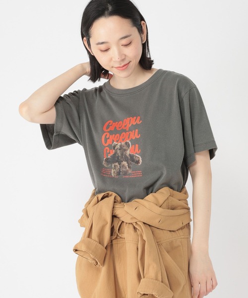 studio CLIP（スタディオクリップ）の「【Creepu】プリントTシャツ（Tシャツ/カットソー・レディース・その他2/その他1/レッド/チャコール・FREE/BIG(L)）」の18枚目の写真