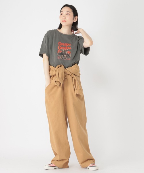 studio CLIP（スタディオクリップ）の「【Creepu】プリントTシャツ（Tシャツ/カットソー・レディース・その他2/その他1/レッド/チャコール・FREE/BIG(L)）」の20枚目の写真