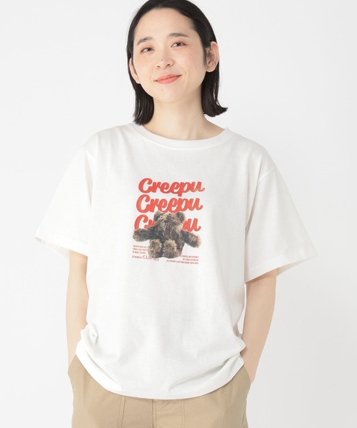 studio CLIP（スタディオクリップ）の「【Creepu】プリントTシャツ（Tシャツ/カットソー・レディース・その他2/その他1/レッド/チャコール・FREE/BIG(L)）」の21枚目の写真