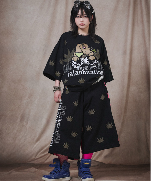 GALFY(ガルフィー)の「『GALFY/ガルフィー』ガンジャパンTee【Z】(Tシャツ/カットソー・レディース・ブラック・L/XL)」の4枚目の写真
