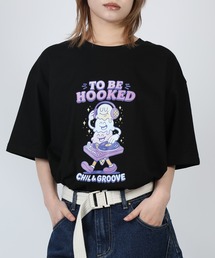 HOOK（フック）の「HOOK -original- フードモチーフ アメリカンカートゥーンプリント ビッグTシャツ (SS)（Tシャツ/カットソー）」