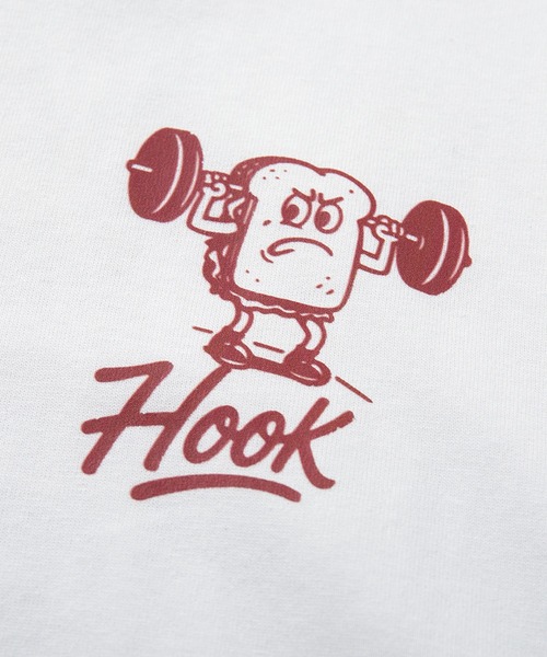 HOOK（フック）の「HOOK -original-　フードモチーフ アメリカンカートゥーンプリント ビッグTシャツ (SS)（Tシャツ/カットソー・メンズ・ライトグレー/ダークグレー/ホワイト系その他/ホワイト/ライトベージュ/ブラック/ホワイト系その他2/ブルー/ブラック系その他・XL/M/L）」の11枚目の写真