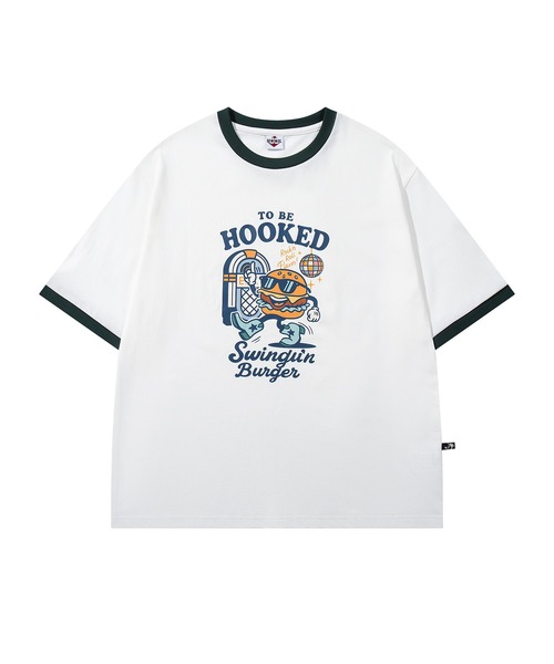 HOOK（フック）の「HOOK -original-　フードモチーフ アメリカンカートゥーンプリント ビッグTシャツ (SS)（Tシャツ/カットソー・メンズ・ライトグレー/ダークグレー/ホワイト系その他/ホワイト/ライトベージュ/ブラック/ホワイト系その他2/ブルー/ブラック系その他・XL/M/L）」の17枚目の写真