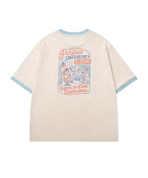 HOOK（フック）の「HOOK -original-　フードモチーフ アメリカンカートゥーンプリント ビッグTシャツ (SS)（Tシャツ/カットソー・メンズ・ライトグレー/ダークグレー/ホワイト系その他/ホワイト/ライトベージュ/ブラック/ホワイト系その他2/ブルー/ブラック系その他・XL/M/L）」の20枚目の写真