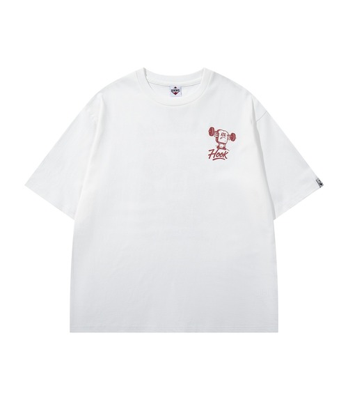 HOOK（フック）の「HOOK -original-　フードモチーフ アメリカンカートゥーンプリント ビッグTシャツ (SS)（Tシャツ/カットソー・メンズ・ライトグレー/ダークグレー/ホワイト系その他/ホワイト/ライトベージュ/ブラック/ホワイト系その他2/ブルー/ブラック系その他・XL/M/L）」の13枚目の写真