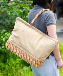 DULTON（ダルトン）の「MARKET TOTE BASKET WITH COOLER L NATURAL/保冷バッグ（エコバッグ/サブバッグ）」