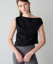 Drape one-shoulder cut tops/ドレープワンショルダーカットトップス