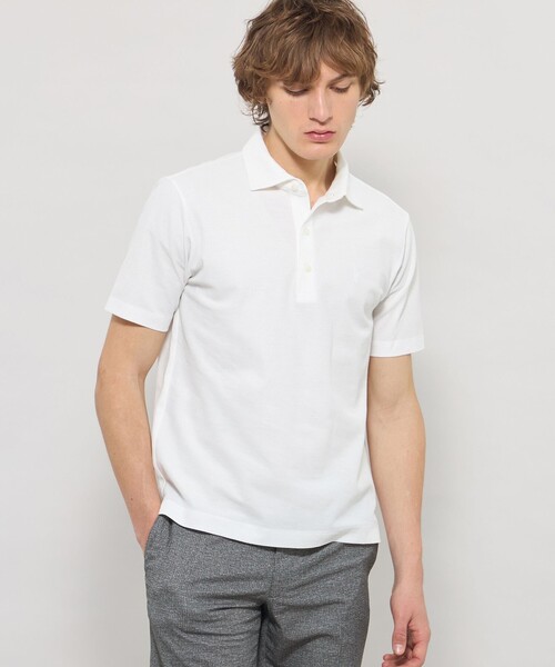 MACKINTOSH LONDON(マッキントッシュ ロンドン)の「【Brighton Polo】ブライトンポロシャツ(ポロシャツ・メンズ・ブラック/ホワイト/ブルー系その他7・XL/M/L)」の1枚目の写真