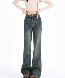 フレアデニムパンツ