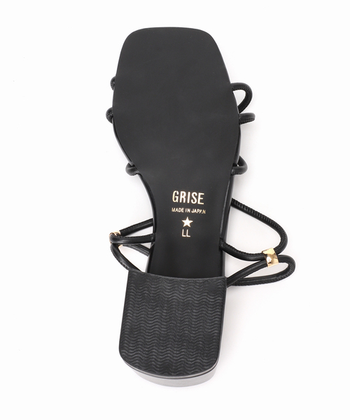 GRISE（グリーズ）の「《追加》GRISE3.5cmクロスメタルストリングサンダル（サンダル・レディース・ボルドー/アイボリー/ブラック・X-LARGE/LARGE/MEDIUM/SMALL）」の11枚目の写真