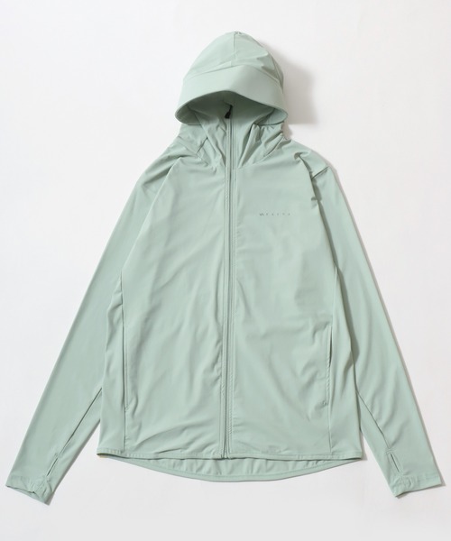 Kaepa（ケイパ）の「Kaepa（ケイパ） つば付きフード フェイスガード付きUVパーカー/レディース/接触冷感 UVカット ストレッチ（パーカー・レディース・チャコールグレー/モスグリーン/ライラック/オフホワイト/ブラック・L/M/S/LL）」の5枚目の写真