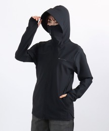 Kaepa（ケイパ）の「Kaepa（ケイパ） つば付きフード フェイスガード付きUVパーカー/レディース/接触冷感 UVカット ストレッチ（パーカー）」