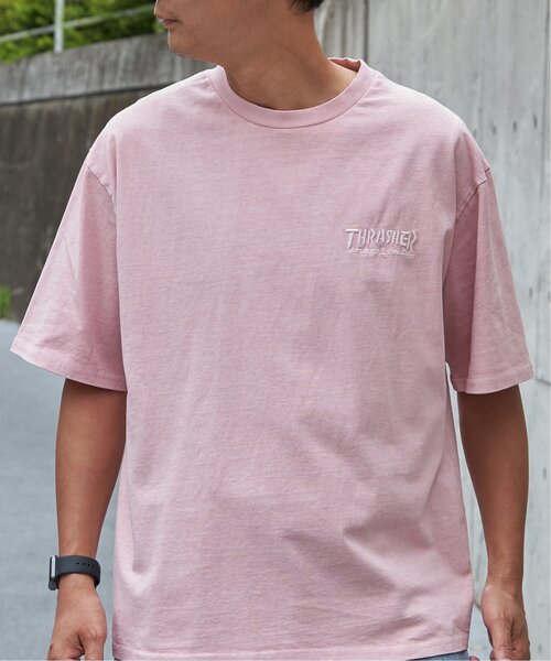 VENCEEXCHANGE（ヴァンスエクスチェンジ）の「【THRASHER ／スラッシャー】ピグメントフォトプリントT（Tシャツ/カットソー・メンズ・チャコール/グレー/ピンク/ブラウン・LL/M/L）」の4枚目の写真