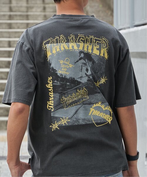 VENCEEXCHANGE（ヴァンスエクスチェンジ）の「【THRASHER ／スラッシャー】ピグメントフォトプリントT（Tシャツ/カットソー・メンズ・チャコール/グレー/ピンク/ブラウン・LL/M/L）」の2枚目の写真