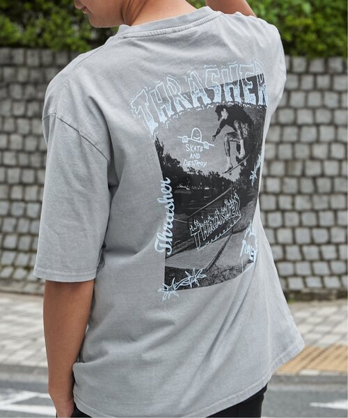 VENCEEXCHANGE（ヴァンスエクスチェンジ）の「【THRASHER ／スラッシャー】ピグメントフォトプリントT（Tシャツ/カットソー・メンズ・チャコール/グレー/ピンク/ブラウン・LL/M/L）」の11枚目の写真