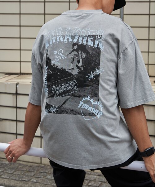 VENCEEXCHANGE（ヴァンスエクスチェンジ）の「【THRASHER ／スラッシャー】ピグメントフォトプリントT（Tシャツ/カットソー・メンズ・チャコール/グレー/ピンク/ブラウン・LL/M/L）」の12枚目の写真