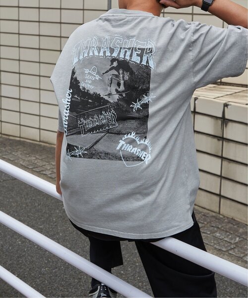 VENCEEXCHANGE（ヴァンスエクスチェンジ）の「【THRASHER ／スラッシャー】ピグメントフォトプリントT（Tシャツ/カットソー・メンズ・チャコール/グレー/ピンク/ブラウン・LL/M/L）」の13枚目の写真