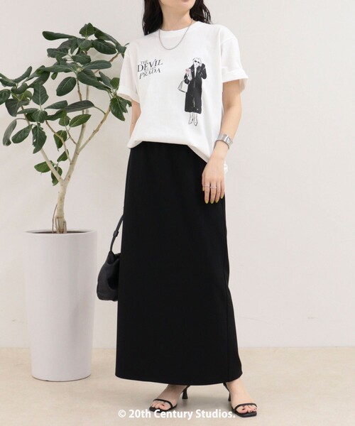 fredy emue(フレディエミュ)の「【GOOD ROCK SPEED/グッドロックスピード】The DEVIL wears PRADA半袖Tシャツ(Tシャツ/カットソー・レディース・ホワイト系その他/ホワイト系その他2・38)」の3枚目の写真