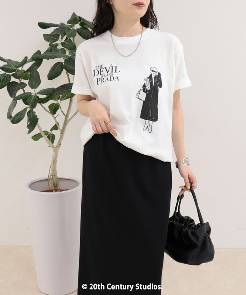 fredy emue(フレディエミュ)の「【GOOD ROCK SPEED/グッドロックスピード】The DEVIL wears PRADA半袖Tシャツ(Tシャツ/カットソー・レディース・ホワイト系その他/ホワイト系その他2・38)」の7枚目の写真