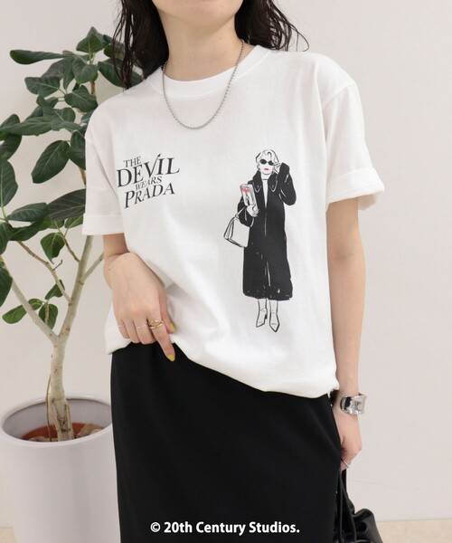 fredy emue(フレディエミュ)の「【GOOD ROCK SPEED/グッドロックスピード】The DEVIL wears PRADA半袖Tシャツ(Tシャツ/カットソー・レディース・ホワイト系その他/ホワイト系その他2・38)」の10枚目の写真