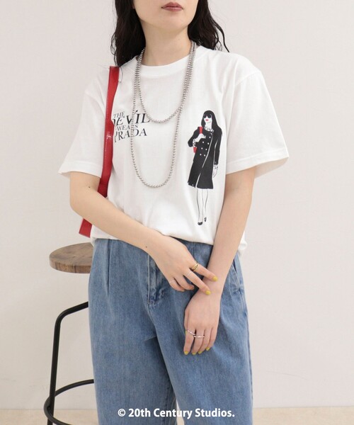 fredy emue(フレディエミュ)の「【GOOD ROCK SPEED/グッドロックスピード】The DEVIL wears PRADA半袖Tシャツ(Tシャツ/カットソー・レディース・ホワイト系その他/ホワイト系その他2・38)」の15枚目の写真