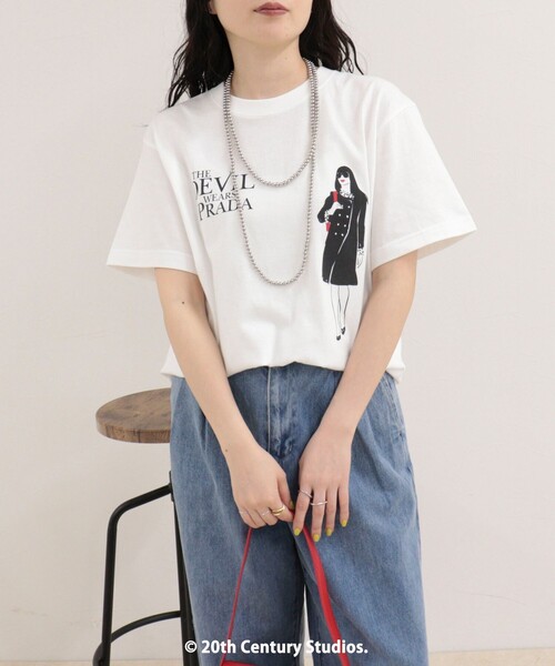 fredy emue(フレディエミュ)の「【GOOD ROCK SPEED/グッドロックスピード】The DEVIL wears PRADA半袖Tシャツ(Tシャツ/カットソー・レディース・ホワイト系その他/ホワイト系その他2・38)」の19枚目の写真