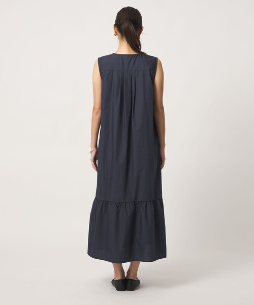 A DAY IN THE LIFE UNITED ARROWS(アデイインザライフユナイテッドアローズ)の「ステッキ キーネック ノースリーブワンピース <A DAY IN THE LIFE>(ワンピース・レディース・ケリーグリーン/ネイビー/ブラック・FREE)」の10枚目の写真