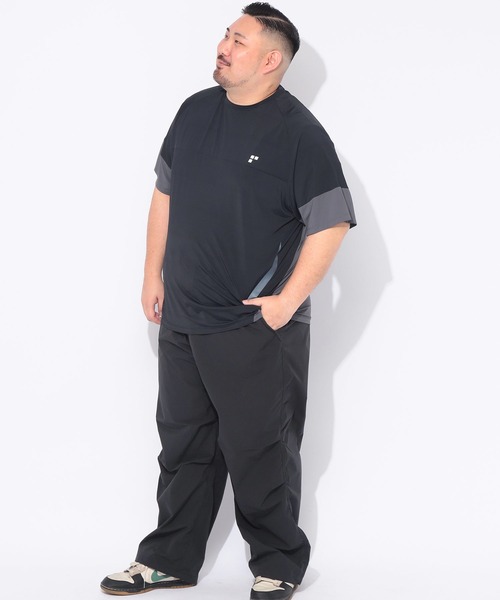 EXCELLENT FINE(エクセレント ファイン)の「Tシャツ 半袖 メンズ 大きいサイズ ベア天竺 切り替え クルーネック カットソー EXCELLENT FINE (エクセレントファイン)(Tシャツ/カットソー・メンズ・ブラック/ホワイト・X3(6L~7L)/X1(3L~4L)/X4(8L~9L)/X2(4L~5L))」の6枚目の写真