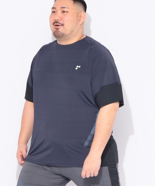 EXCELLENT FINE(エクセレント ファイン)の「Tシャツ 半袖 メンズ 大きいサイズ ベア天竺 切り替え クルーネック カットソー EXCELLENT FINE (エクセレントファイン)(Tシャツ/カットソー・メンズ・ブラック/ホワイト・X3(6L~7L)/X1(3L~4L)/X4(8L~9L)/X2(4L~5L))」の10枚目の写真