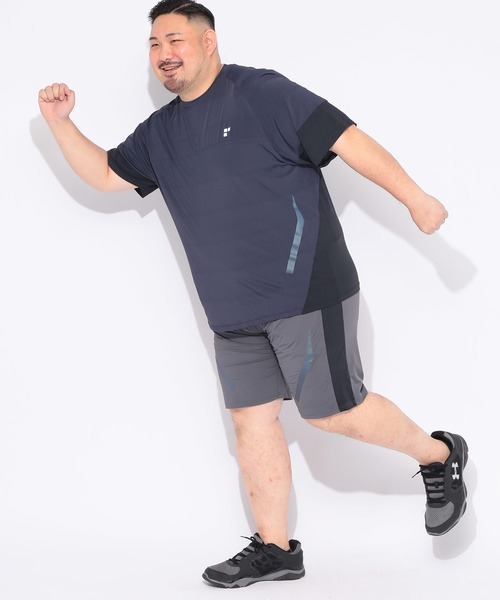 EXCELLENT FINE(エクセレント ファイン)の「Tシャツ 半袖 メンズ 大きいサイズ ベア天竺 切り替え クルーネック カットソー EXCELLENT FINE (エクセレントファイン)(Tシャツ/カットソー・メンズ・ブラック/ホワイト・X3(6L~7L)/X1(3L~4L)/X4(8L~9L)/X2(4L~5L))」の11枚目の写真