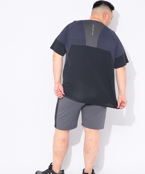 EXCELLENT FINE(エクセレント ファイン)の「Tシャツ 半袖 メンズ 大きいサイズ ベア天竺 切り替え クルーネック カットソー EXCELLENT FINE (エクセレントファイン)(Tシャツ/カットソー・メンズ・ブラック/ホワイト・X3(6L~7L)/X1(3L~4L)/X4(8L~9L)/X2(4L~5L))」の17枚目の写真