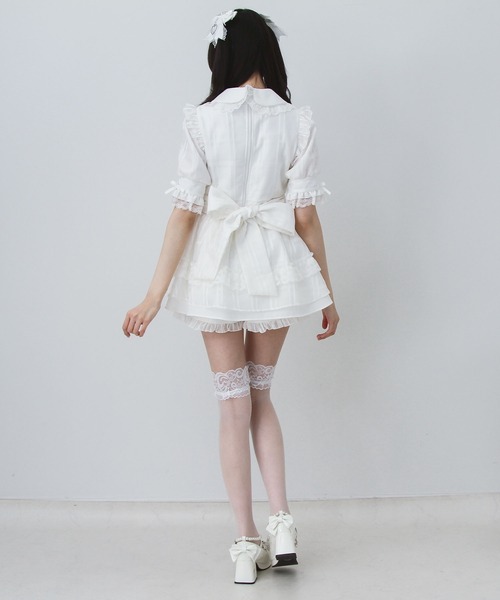 DearMyLove(ディアマイラブ)の「シアーチェックハートバックルリボンセットアップ(セットアップ・レディース・ブラック/ブルーグレー/ホワイト・3L/LARGE/MEDIUM)」の20枚目の写真
