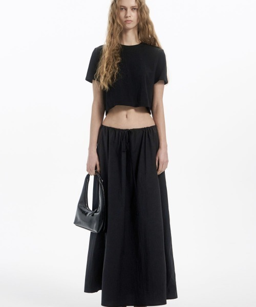 Studio Doe(スタジオドー)の「Studio Doe Cotton Loose T-shirt(Tシャツ/カットソー・レディース・ホワイト/ブラック・MEDIUM)」の15枚目の写真