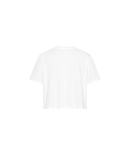 Studio Doe(スタジオドー)の「Studio Doe Cotton Loose T-shirt(Tシャツ/カットソー・レディース・ホワイト/ブラック・MEDIUM)」の4枚目の写真