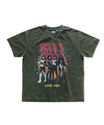 [KISS] ラブガンTシャツ（ディープグリーン）