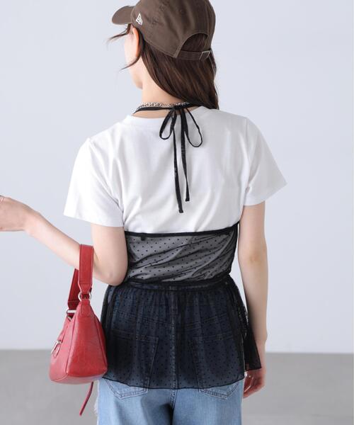 FREE'S MART(フリーズマート)の「◆2WAYシアードットホルターキャミソール×半袖カットソーセット(Tシャツ/カットソー・レディース・ブラック/ベージュ/ホワイト・FREE)」の8枚目の写真