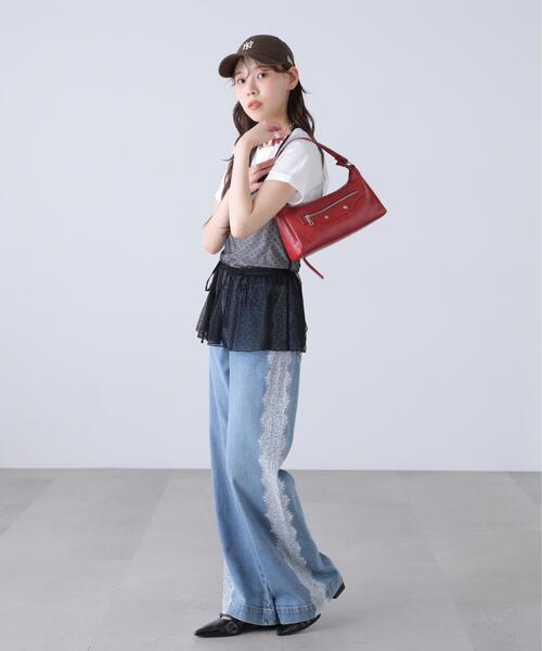 FREE'S MART(フリーズマート)の「◆2WAYシアードットホルターキャミソール×半袖カットソーセット(Tシャツ/カットソー・レディース・ブラック/ベージュ/ホワイト・FREE)」の10枚目の写真