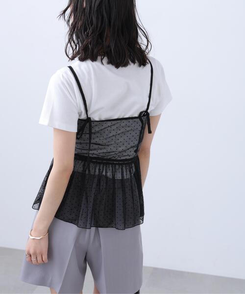 FREE'S MART（フリーズマート）の「◆２WAYシアードットホルターキャミソール×半袖カットソーセット（Tシャツ/カットソー・レディース・ブラック/ベージュ/ホワイト・FREE）」の12枚目の写真