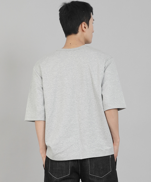 SAINTCREW（セントクルー）の「無地Rネック5部半袖TシャツRHR-896グレー（Tシャツ/カットソー・メンズ・その他・MEDIUM/LARGE/X-LARGE/XX-LARGE/XXX-LARGE/XXXX-LARGE）」の2枚目の写真