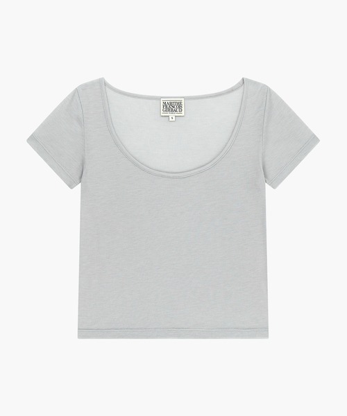 MARITHE + FRANCOIS GIRBAUD(マリテフランソワジルボー)の「W SMALL CLASSIC LOGO SLEEVELESS LAYERED TEE(Tシャツ/カットソー・レディース・ライトグレー/スカイブルー・SMALL/MEDIUM)」の7枚目の写真