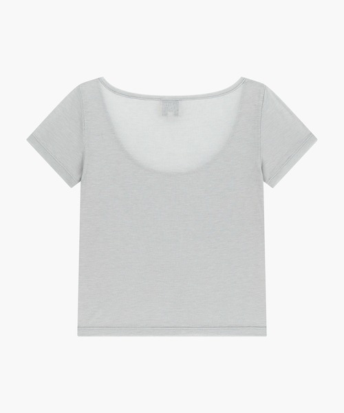 MARITHE + FRANCOIS GIRBAUD(マリテフランソワジルボー)の「W SMALL CLASSIC LOGO SLEEVELESS LAYERED TEE(Tシャツ/カットソー・レディース・ライトグレー/スカイブルー・SMALL/MEDIUM)」の8枚目の写真