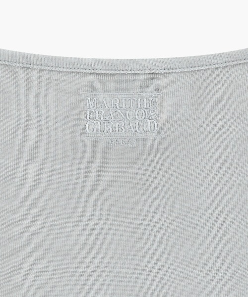 MARITHE + FRANCOIS GIRBAUD(マリテフランソワジルボー)の「W SMALL CLASSIC LOGO SLEEVELESS LAYERED TEE(Tシャツ/カットソー・レディース・ライトグレー/スカイブルー・SMALL/MEDIUM)」の15枚目の写真