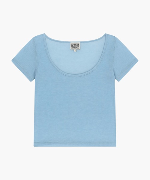 MARITHE + FRANCOIS GIRBAUD(マリテフランソワジルボー)の「W SMALL CLASSIC LOGO SLEEVELESS LAYERED TEE(Tシャツ/カットソー・レディース・ライトグレー/スカイブルー・SMALL/MEDIUM)」の20枚目の写真