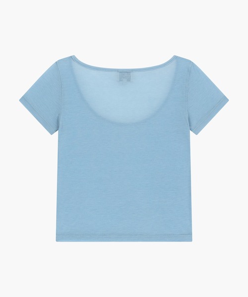 MARITHE + FRANCOIS GIRBAUD(マリテフランソワジルボー)の「W SMALL CLASSIC LOGO SLEEVELESS LAYERED TEE(Tシャツ/カットソー・レディース・ライトグレー/スカイブルー・SMALL/MEDIUM)」の21枚目の写真