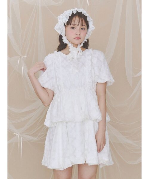 merry jenny(メリージェニー)の「バルーンパフミニワンピース(ワンピース・レディース・ブラック/ブルー/オフホワイト・FREE)」の16枚目の写真